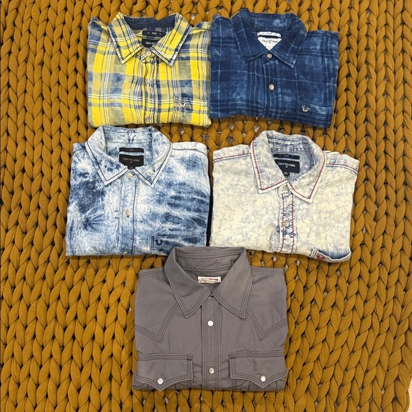 Men's True Religion Brand Shirt Bundle